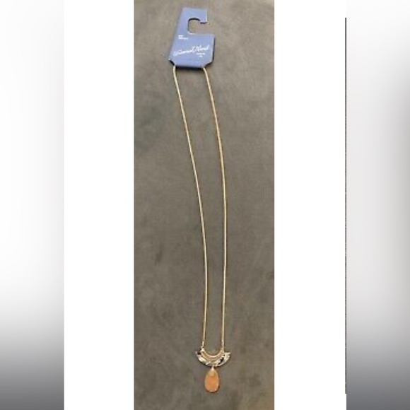 **6/$20** Universal Thread Semi Precious Resin Drop Pendant Necklace 17” - Picture 3 of 6